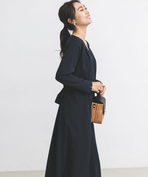 予約 ブイネックタックワンピース Urban Research Rosso Urban Research Rosso Magaseek