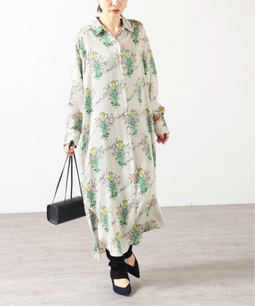 予約 ロゴフラワープリントシャツワンピース ヴェルメイユ パー イエナ Vermeil Par Iena Magaseek
