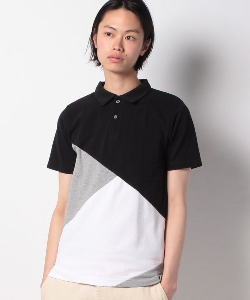 BEAMS HEART(ビームスハート)/T17.D/PATCH POLO/BLACK