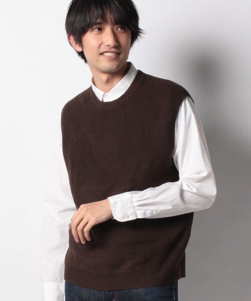 BEAMS HEART(ビームスハート)/GG.AW WIDE VEST/D.BROWN