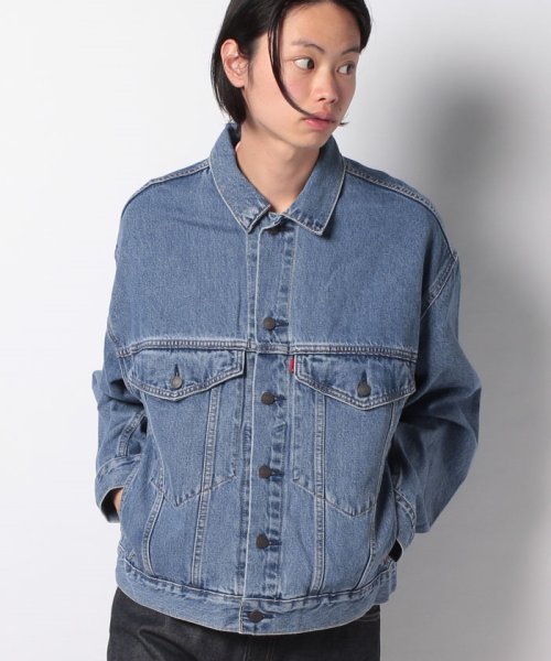 LEVI’S OUTLET(リーバイスアウトレット)/STAY LOOSE TRUCKER HOOKED TRUCKER JACKET/インディゴブルー