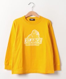 XLARGE KIDS(エクストララージ　キッズ)/スランテッドOGゴリラ長袖Tシャツ/イエロー