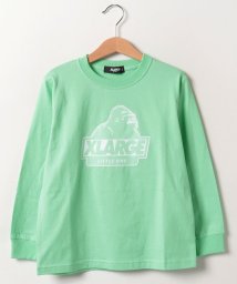 XLARGE KIDS(エクストララージ　キッズ)/スランテッドOGゴリラ長袖Tシャツ/ライトグリーン