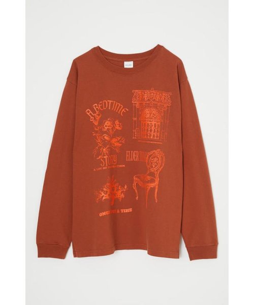 moussy(マウジー)/A BEDTIME STORY LS Tシャツ/BRN