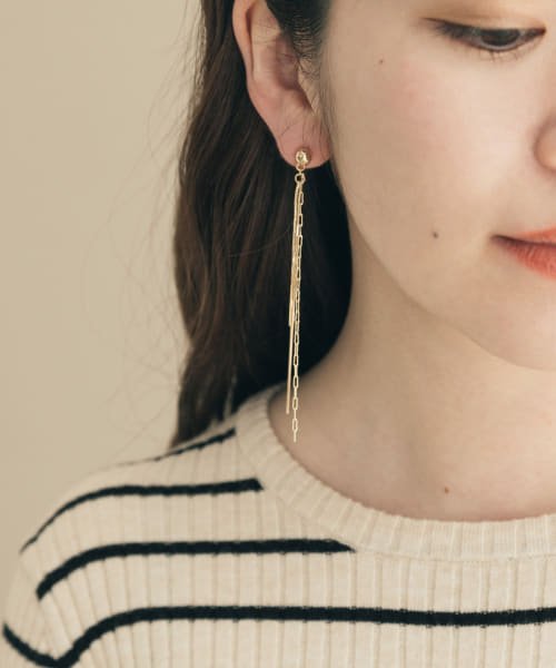 ロングチェーンコンビピアス スメリー Smelly Magaseek