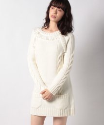 offprice.ec(offprice ec)/【ALBERTO FERMANI/アルベルトフェルマーニ 】Loop Fringe Dress/ホワイト