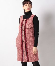 offprice.ec(offprice ec)/【ALBERTO FERMANI/アルベルトフェルマーニ 】No Sleeve Dress/RED