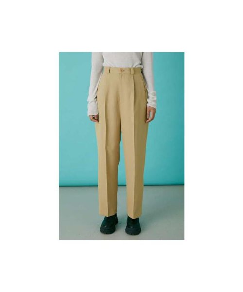 BLACK BY MOUSSY(ブラックバイマウジー)/relax straight pants/BEG