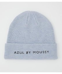 AZUL by moussy(アズールバイマウジー)/AZULBYMOUSSY LOGO KNIT CAP/L/BLU1