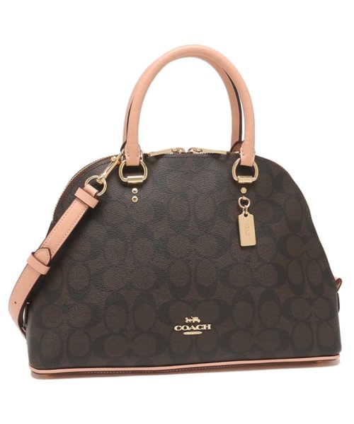 コーチ アウトレット ハンドバッグ ショルダーバッグ シグネチャー ブラウン ピンク レディース Coach 2558 Imtl9 コーチ Coach Magaseek