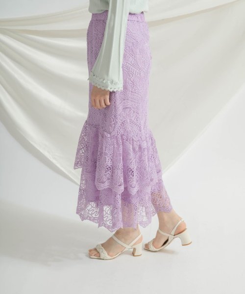 レースマーメイドスカート 