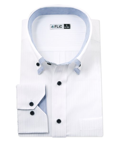 ワイシャツ メンズ ビジネスシャツ Yシャツ Yシャツ カッターシャツ ドレスシャツ シャツ フォーマル ビジネス ノーマル スリム スマート 大きいサイズ 形 フリック Flic Magaseek