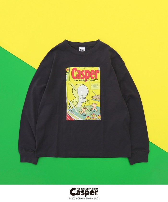 【セール】【ユニセックス】Casper (キャスパー)別注プリントロングスリーブTシャツ(504506018) | コーエン(coen) -  MAGASEEK