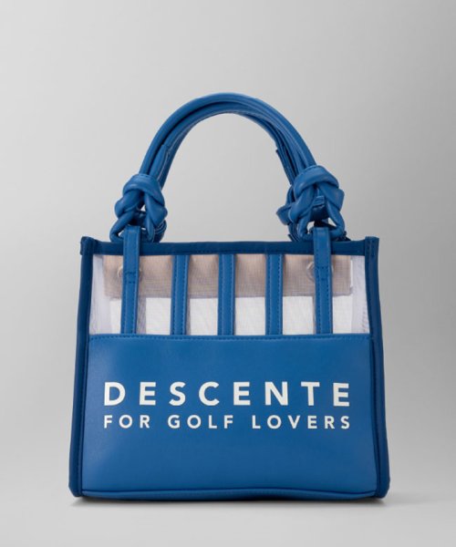 DESCENTE GOLF(デサントゴルフ)/デザインメッシュカートバッグ【アウトレット】/ブルー