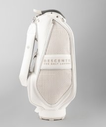 DESCENTE GOLF(デサントゴルフ)/デザインメッシュキャディバッグ(8.5型)【アウトレット】/ホワイト