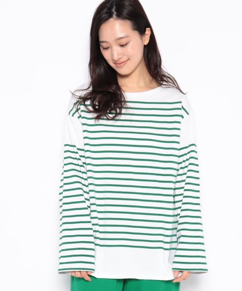 セール イング Ingni パネルボーダーtシャツ Magaseek