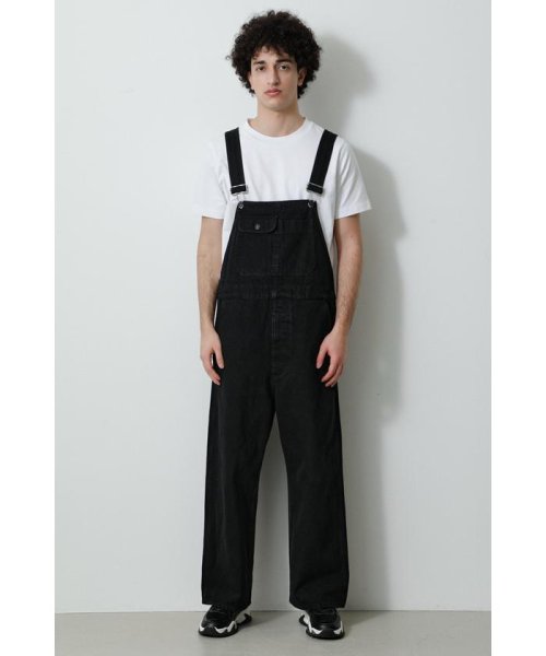 AZUL by moussy(アズールバイマウジー)/COMFORTABLE OVERALL/BLK