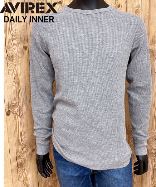 セール Avirex アビレックス ロングtシャツ メンズ 長袖 サーマル クルーネックtシャツ 無地 デイリーインナー カットソー ロンt トップイズム Topism Magaseek