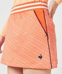 le coq sportif GOLF (ルコックスポルティフ（ゴルフ）)/【マシュマロタッチ】グラフィックスカート(はっ水/ストレッチ)【アウトレット】/オレンジ