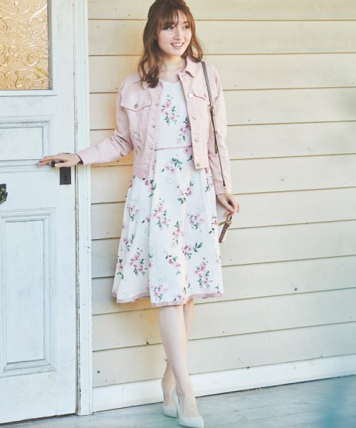 フラワー刺繍プリントワンピース レッセ パッセ Laisse Passe Magaseek フラワー刺繍プリントワンピース レッセ パッセ Laisse Passe Magaseek