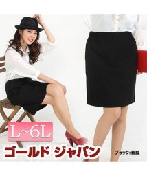 GOLD JAPAN(ゴールドジャパン)/大きいサイズ レディース ビッグサイズ スーパーストレッチタイトスカート/ブラック系1