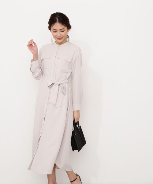 洗える ポケットシャツワンピース ナチュラルビューティーベーシック Natural Beauty Basic Magaseek