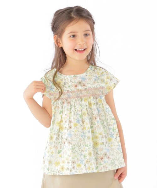 Ships Kids リバティ スモッキング ブラウス 100 130cm シップスキッズ Ships Kids Magaseek