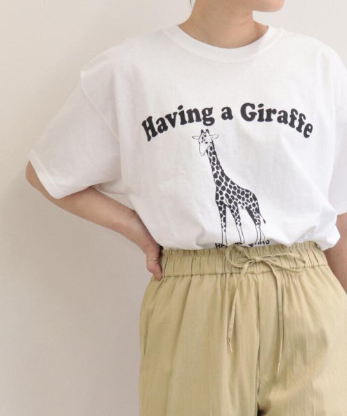 FREDY&GLOSTER(フレディアンドグロスター)/【Regency Works】short sleeve animal print T/ホワイト系その他2