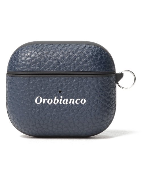 Orobianco（Smartphonecase）(オロビアンコ（スマホケース）)/"シュリンク" PU Leather 【AirPods（第3世代）Case】/NAVY