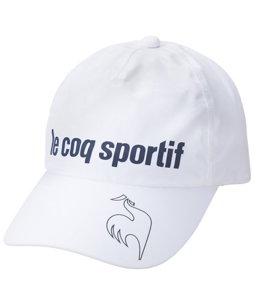 le coq sportif GOLF (ルコックスポルティフ（ゴルフ）)/レインキャップ(耐水性20/000mm/透湿性(B－1法)30/000g/平方メートル(24hrs))/ホワイト