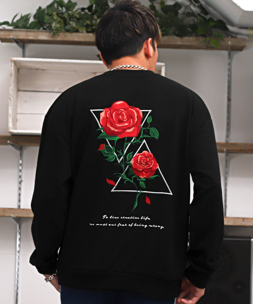 新品 Confirm コンファーム イラスト刺繍スウェット 薔薇 バラ Jtvymjwn1g メンズ Contrologypf Com