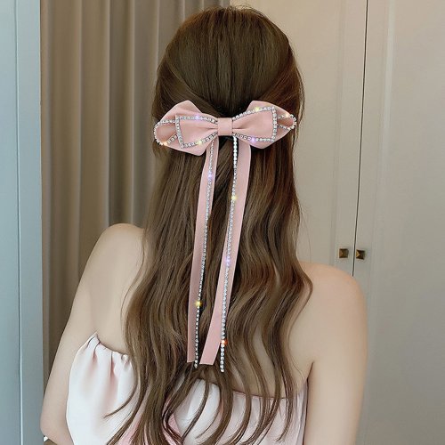 miniministore(ミニミニストア)/ビッグリボン バレッタ 韓国 ヘアアクセ/ピンク