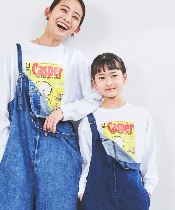 MAGASEEK(マガシーク) coen/【coen キッズ/ジュニア】Casper (キャスパー)別注プリントロングスリーブTシャツ(WEB限定サイズ)/504511288