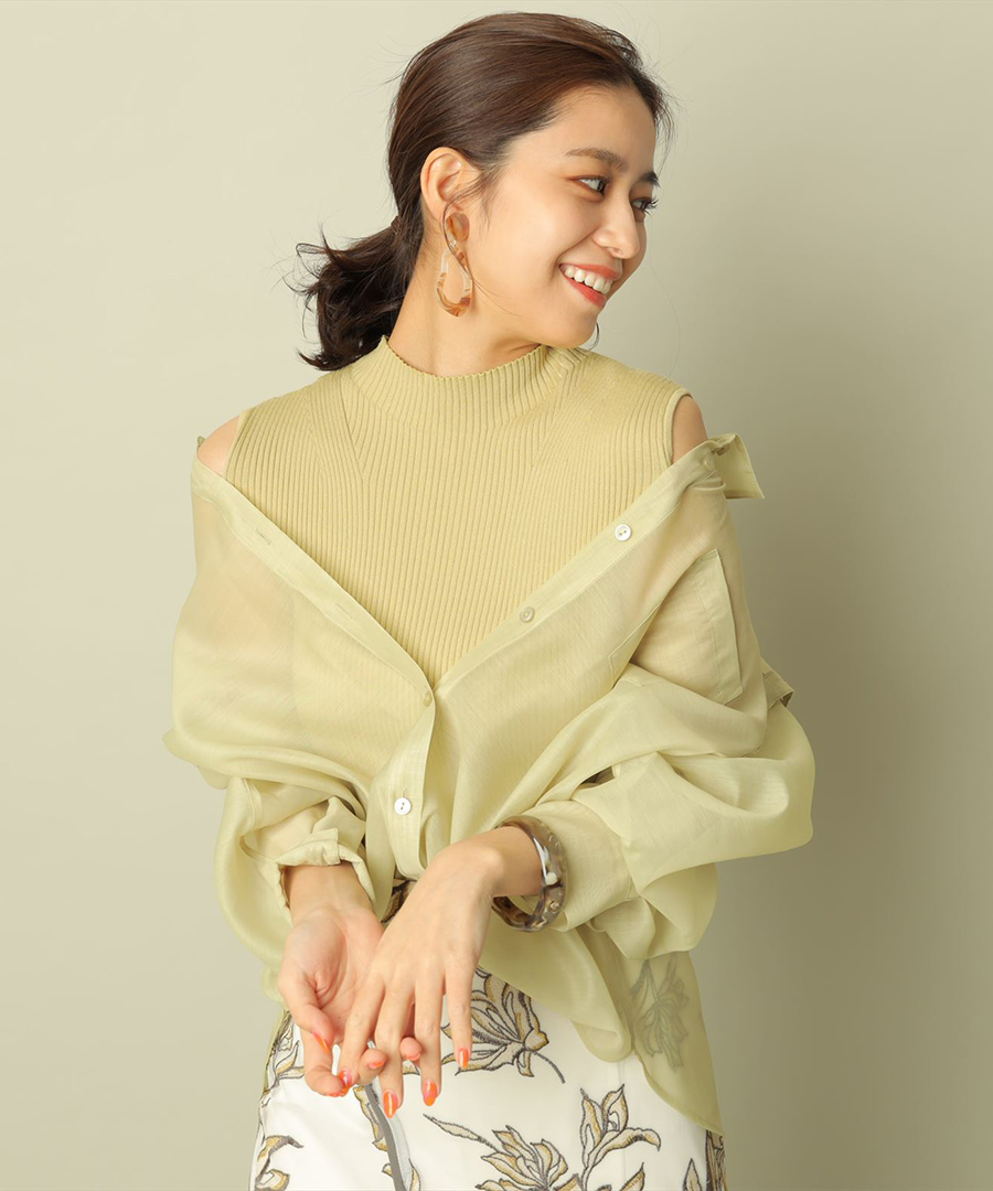 売れ筋がひ! 今季 新品 未使用 タグつき Mystrada シアーシャツ