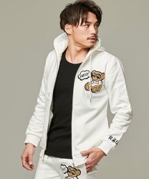 SB Select/RUMSODA ベアワッペン貼付けジップアップ長袖パーカー メンズ トップス スウェット スエット フーディー ジップアップ ベア クマ くま ワッペン ルーム/504511696