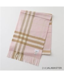 BURBERRY(バーバリー)/【BURBERRY(バーバリー)】GIANT CHECK CASHMERE SCARF GIANT ICON  カシミヤ マフラー フリンジ ストール バーバリ/ピンク