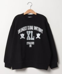 XLARGE KIDS(エクストララージ　キッズ)/カレッジロゴトレーナー/ブラック