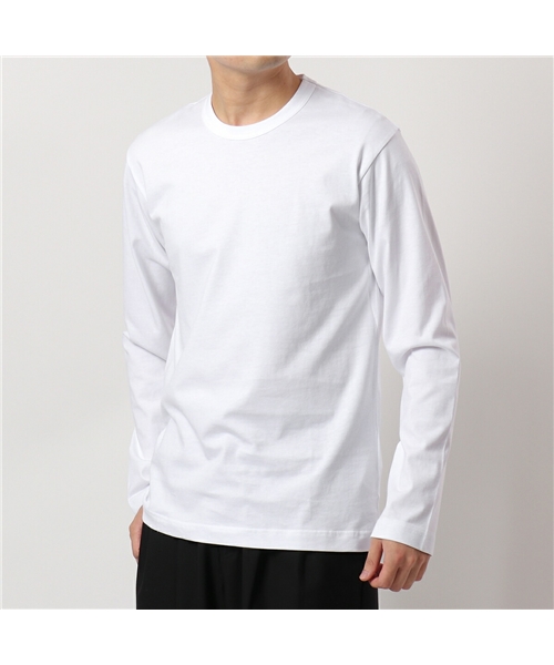 【COMME des GARCONS(コムデギャルソン)】長袖Tシャツ メンズ FH T012 W21 クルーネック カットソー ロンT ちびロゴT コットン