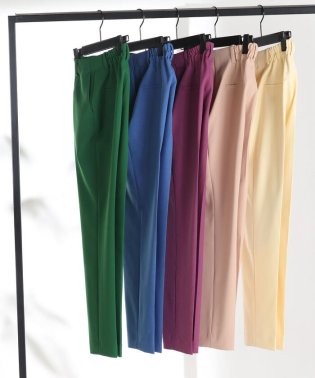 LAUTREAMONT/【雑誌掲載】美脚テーパードカラーパンツ≪洗濯機で洗える≫/504510791