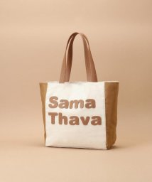 Samantha Thavasa(サマンサタバサ)/サマンサタバサパッチワークバイカラートート/エクリュ