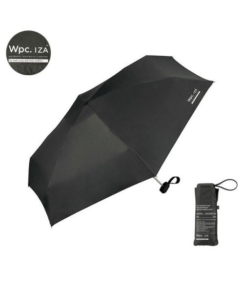 Wpc．(Wpc．)/Wpc. 傘 折りたたみ ダブリュピーシー Wpc. IZA Type:Compact 日傘 晴雨兼用 遮光 UVカット カサ かさ ZA003/ブラック
