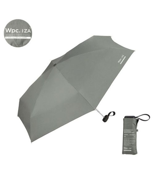 Wpc．(Wpc．)/Wpc. 傘 折りたたみ ダブリュピーシー Wpc. IZA Type:Compact 日傘 晴雨兼用 遮光 UVカット カサ かさ ZA003/グレー