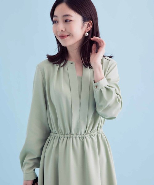フロントタックワンピース Sustainable ビス Vis Magaseek