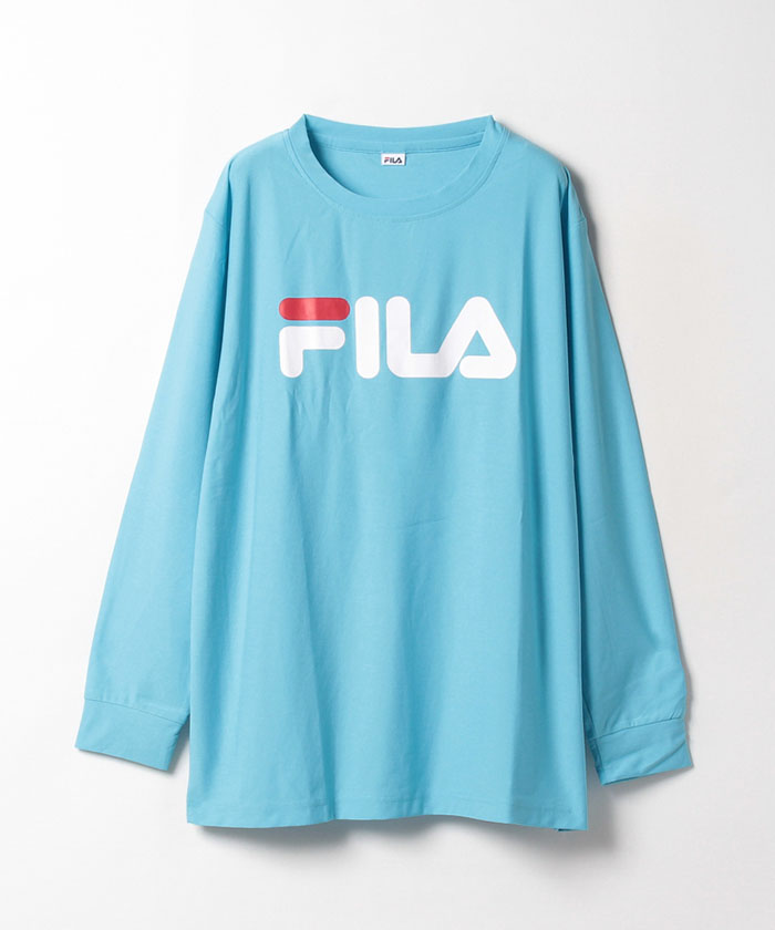 Fila フィラ Tシャツ レディース 長袖 おしゃれ 可愛い 人気 スポーツ ブランド カットソー ロング 女性 トップス シンプル 刺繍 ロゴ 黒 白 大人 学生 カジュアル 春 秋 レディースファッション 注目 プレゼント 中学生 高校生 Karlas Karlas
