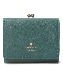 LANVIN en Bleu(BAG)(ランバンオンブルー（バッグ）)/リュクサンブール 口金二つ折り財布/ディープグリーン