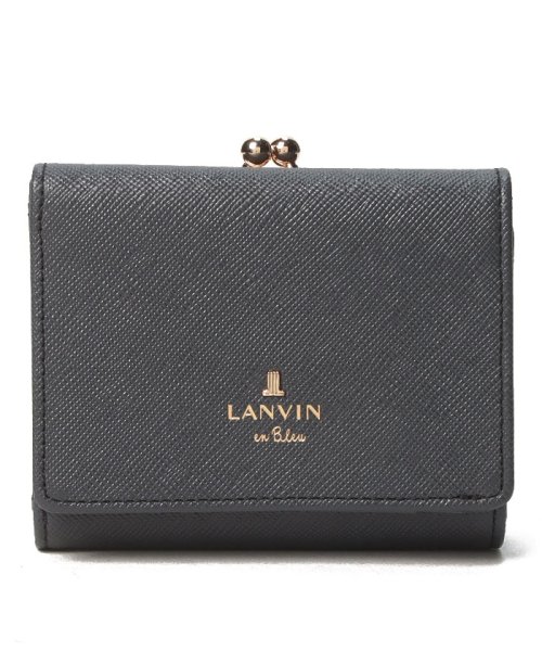 LANVIN en Bleu(BAG)(ランバンオンブルー（バッグ）)/リュクサンブール 口金二つ折り財布/ダークネイビー