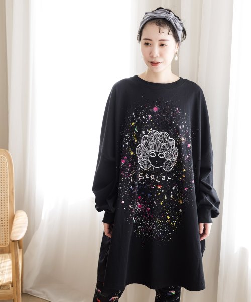 宇宙スカラー柄ワンピース スカラー Scolar Magaseek