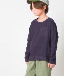 OMNES/【OMNES】キッズ スラブコットン裾シャーリング長袖Tシャツ/504515085