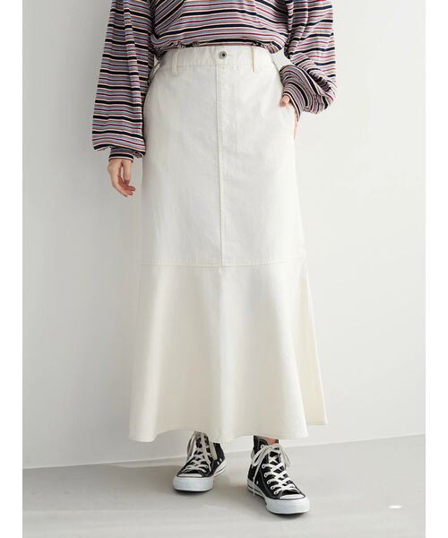 切替マーメイドデニムスカート グリーンパークス Green Parks Magaseek