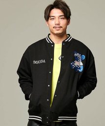 Rumsoda ベアワッペン貼付けロゴ刺繍スタジャン メンズ ブランド スタジアムジャンパー ブルゾン ジャケット ワッペン ロゴ 刺繍 ベア 熊 カジュアル エスビーセレクト Sb Select Magaseek